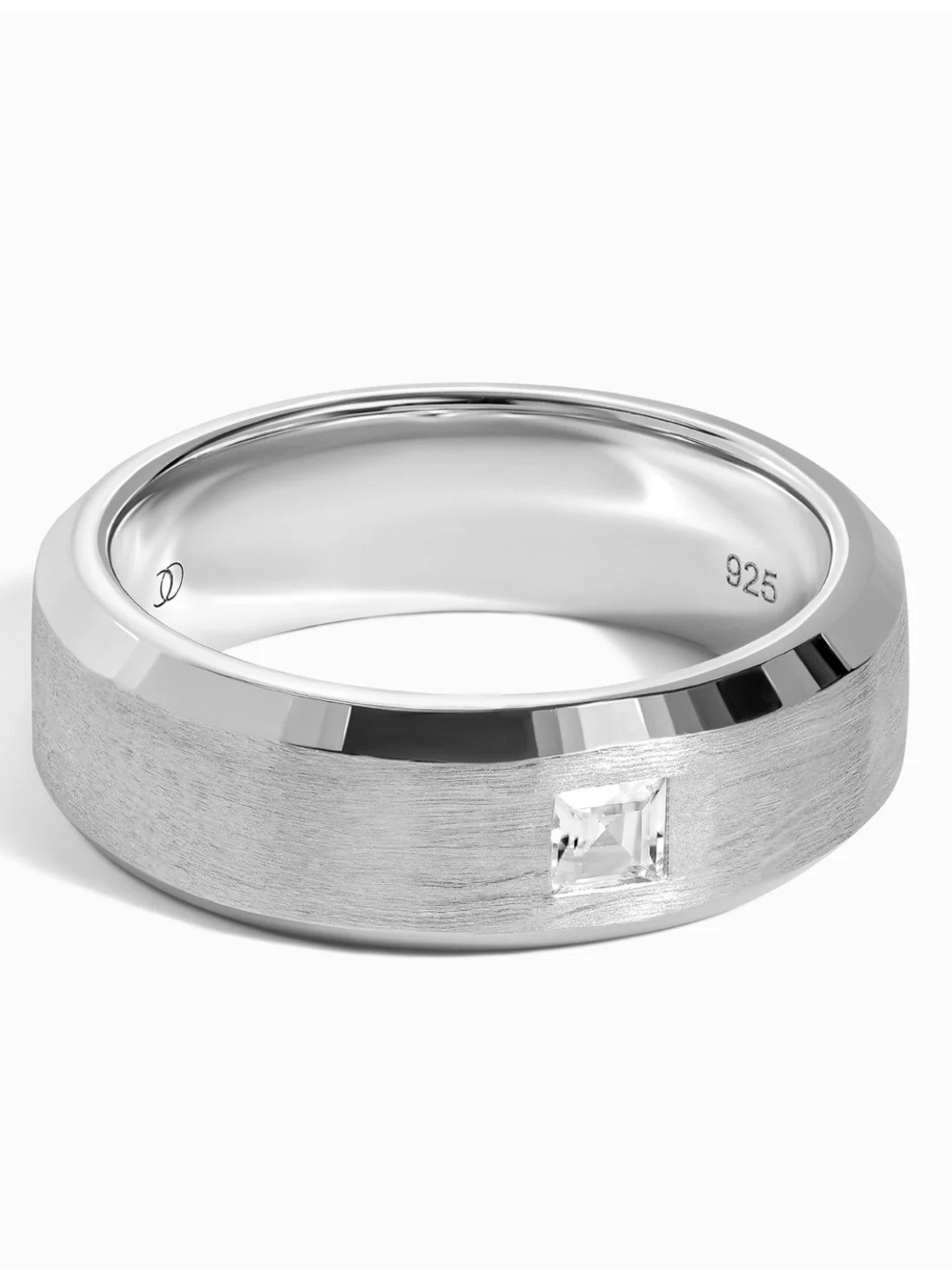 Moon Magic 925 White Zircon Men’s Ring - Sz12